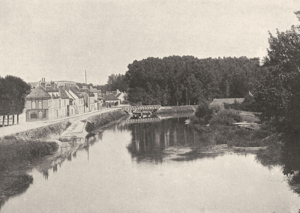 AUBE. Nogent-sur-Seine- la Seine 1906 old antique vintage print picture